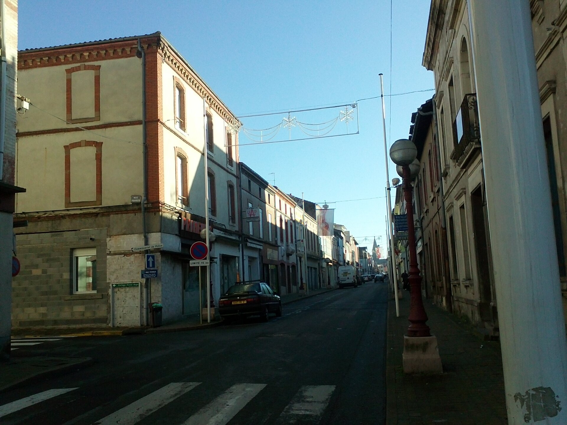 L'avenue Jean Jaurès à Carmaux